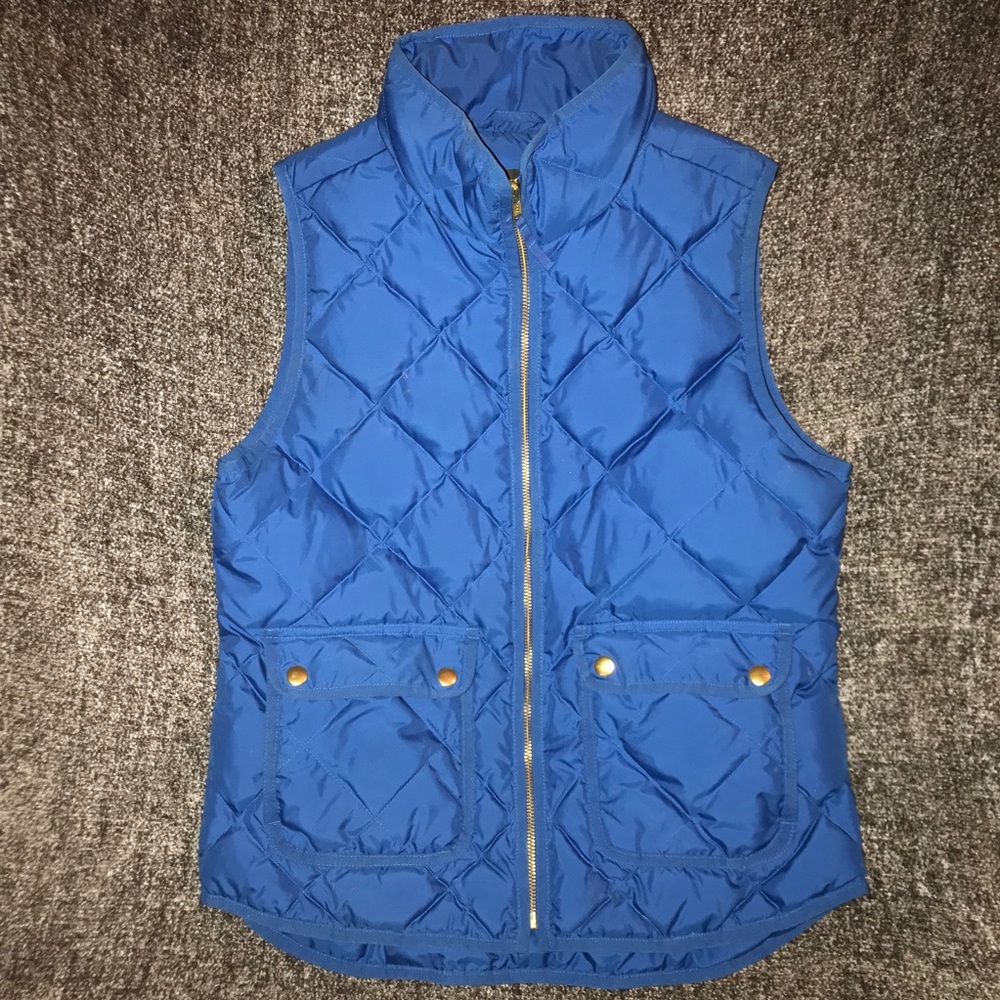 J. Crew Excursion Quilted Vest - Blue